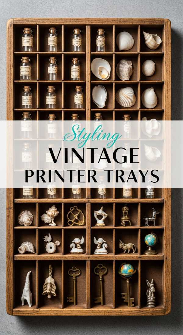6 Steps to Create a Vintage Printer Tray Wall Decor Masterpiece