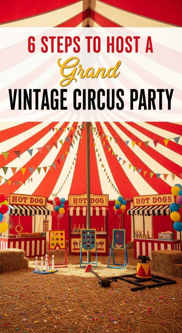 6 Steps To Host A Vintage Circus Birthday Party 69e4ae30bbb87