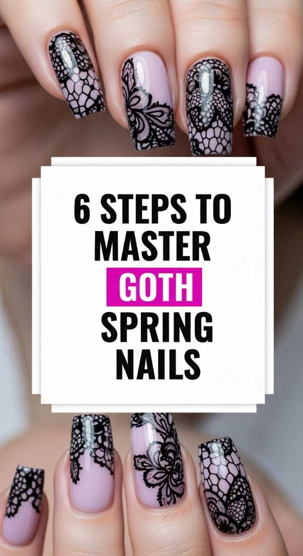 6 Steps To Master Goth Spring Nails 69ea699a201fa