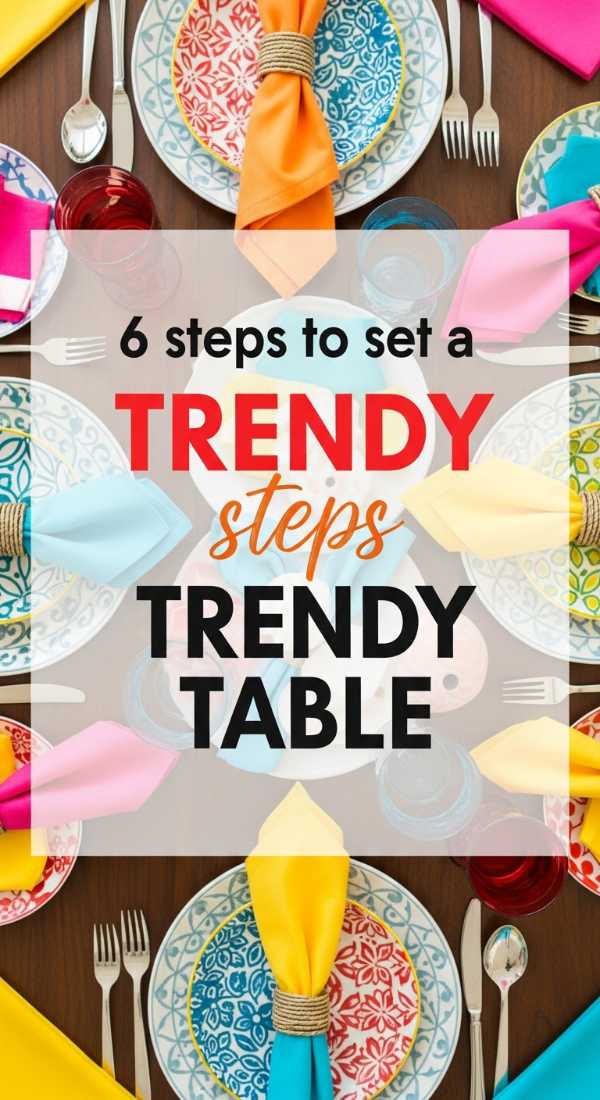 6 Steps To Set A Trendy Brunch Table 69eb99810b0f3