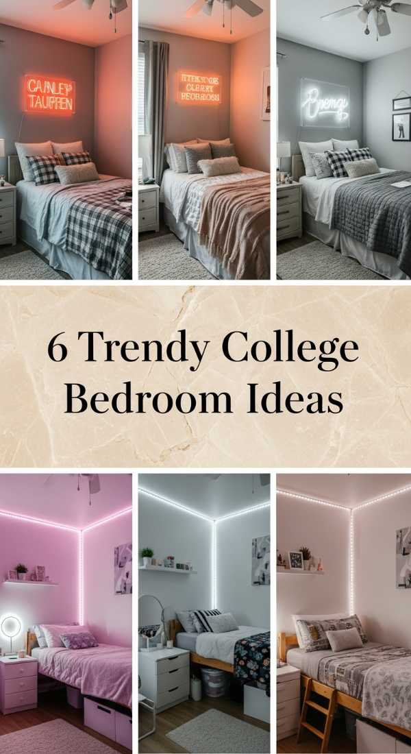 6 Trendy College Bedroom Ideas 69f26b32bc418