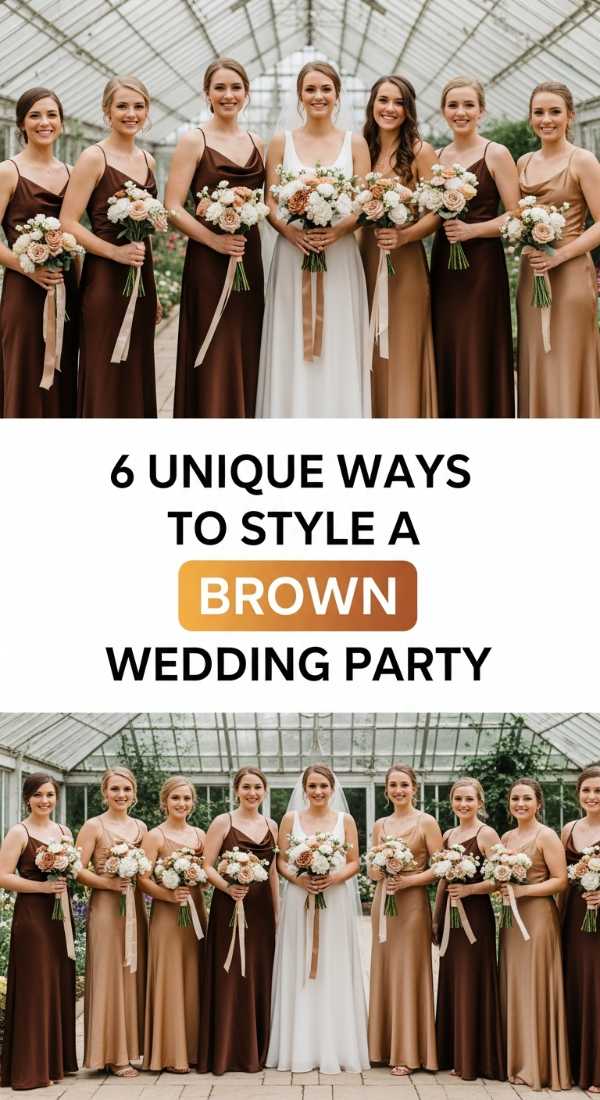 6 Unique Ways To Style A Brown Wedding Party 69eb96116e82b