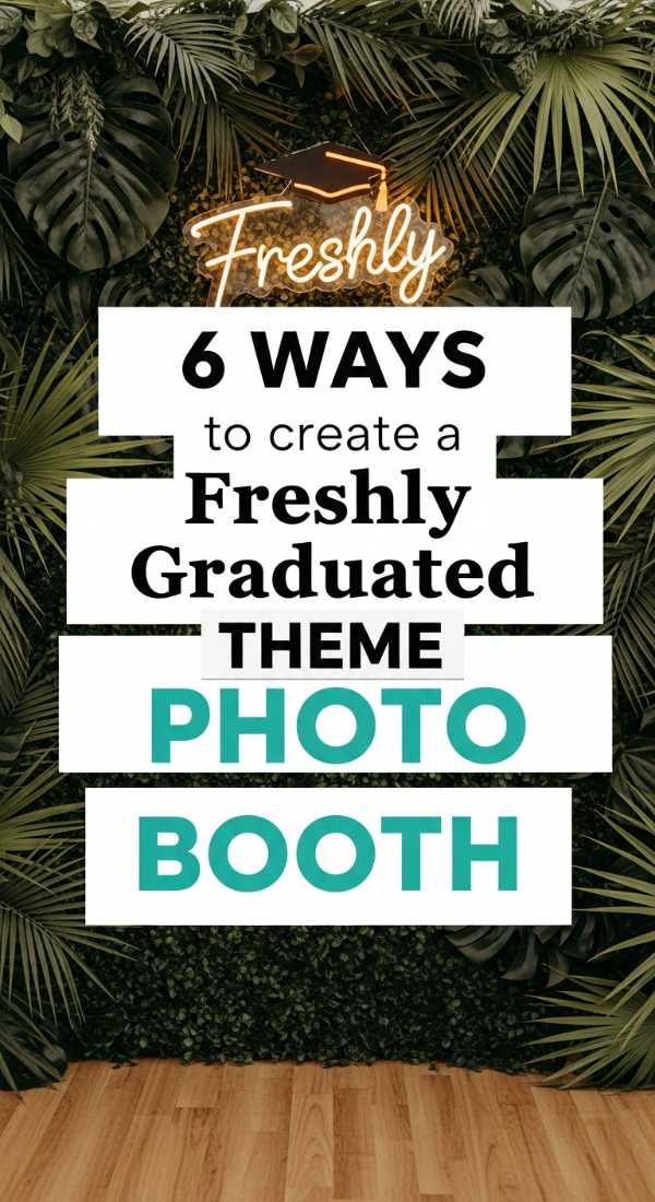 6 Ways To Create A Freshly Graduated Theme Photo Booth 69ecb075dab09