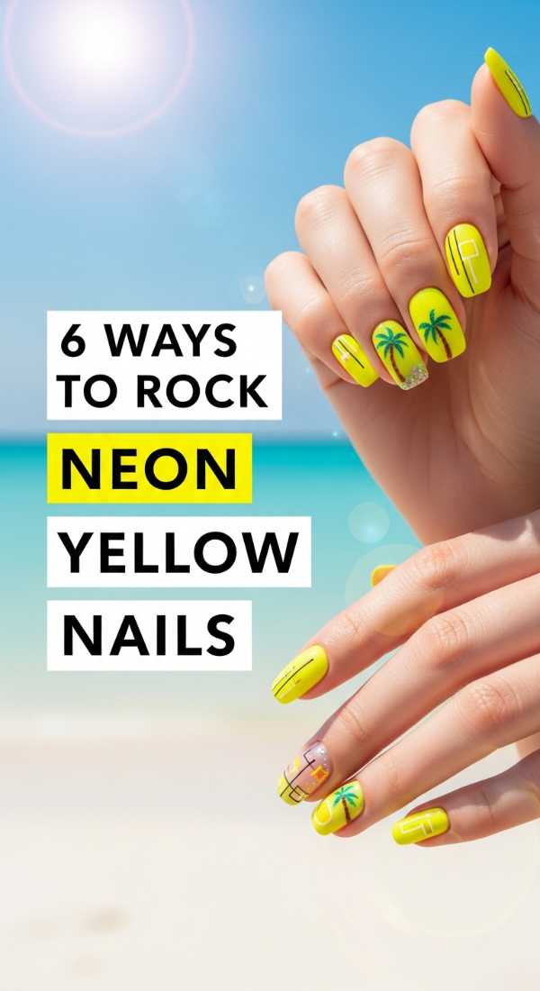 6 Ways To Rock Neon Yellow Nails 69ecefbd28b41