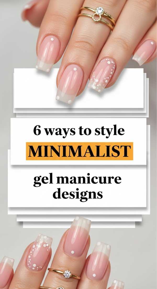 6 Ways To Style Minimalist Gel Manicure Designs 69f0e26426eb7