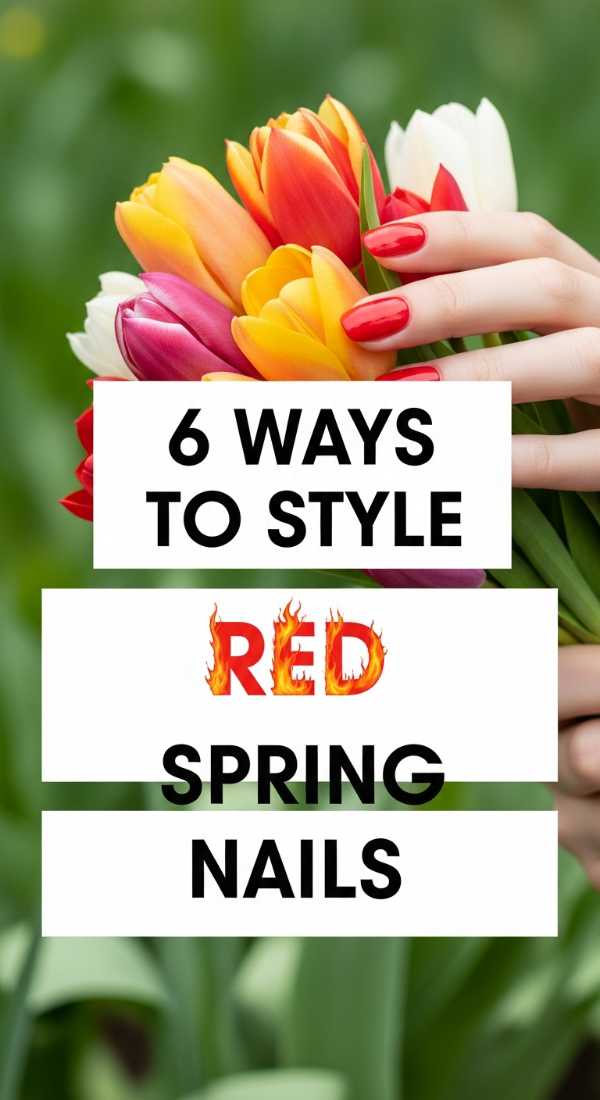6 Ways To Style Red Spring Nails 69e3c07385cbf