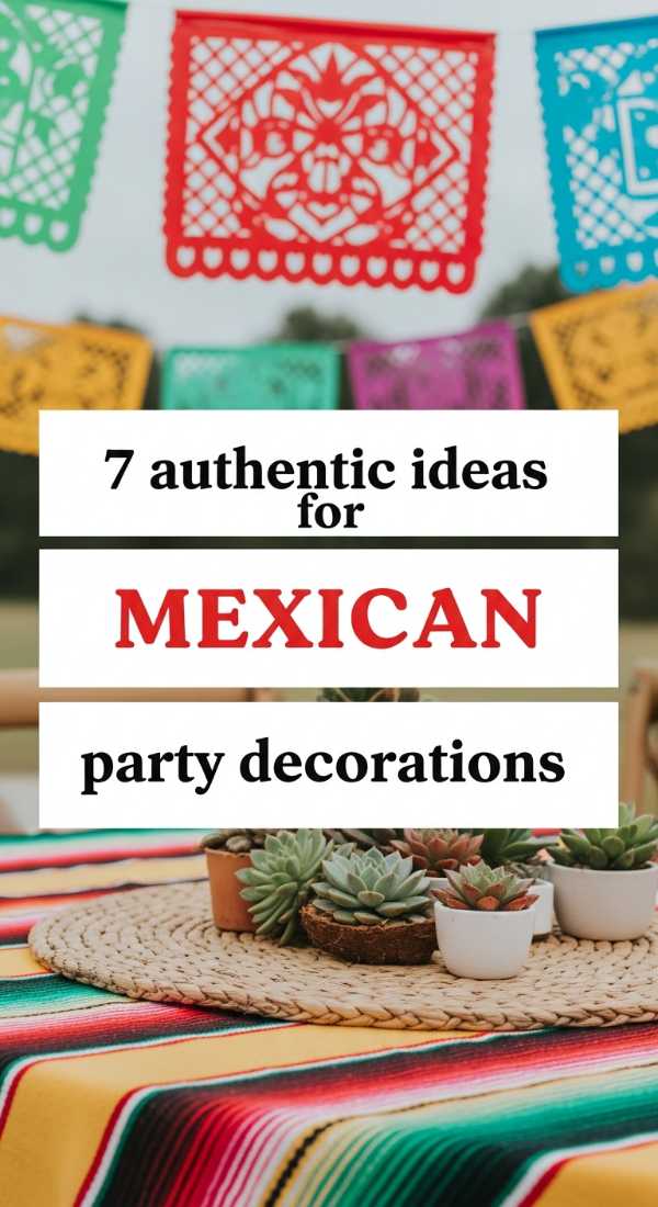 7 Authentic Ideas For Mexican Party Decorations 69e60f452908d