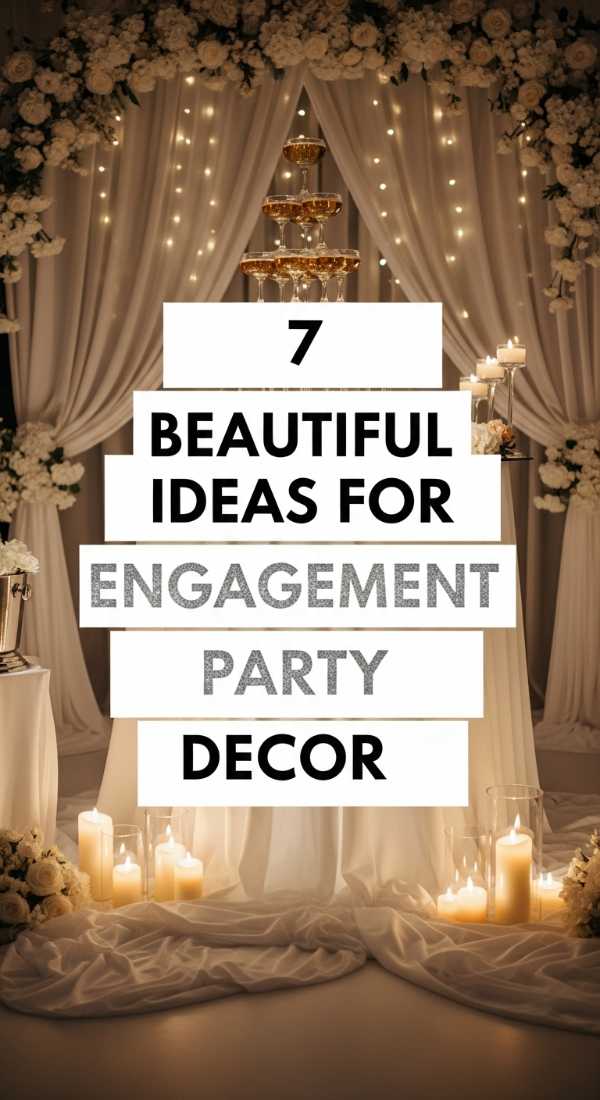 7 Beautiful Ideas For Engagement Party Decor 69efae4ed3099