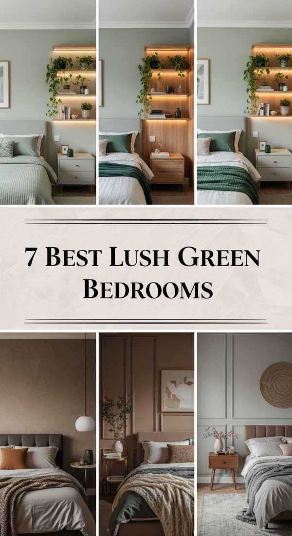 7 Best Lush Green Bedrooms 69f26b3f190f9