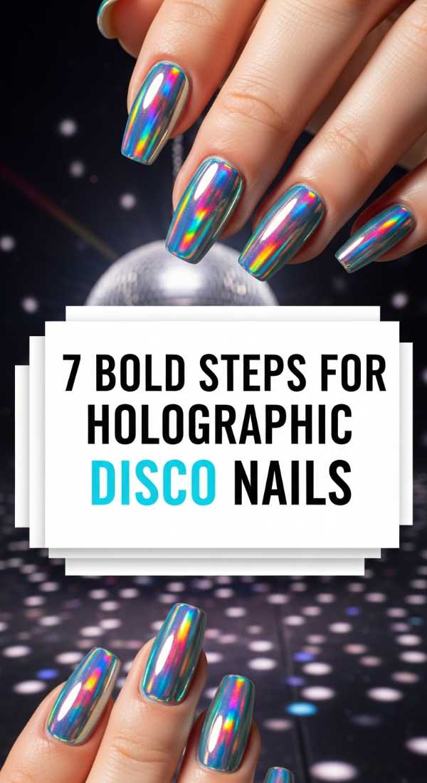 7 Bold Steps For Holographic Disco Nails 69e662496d835