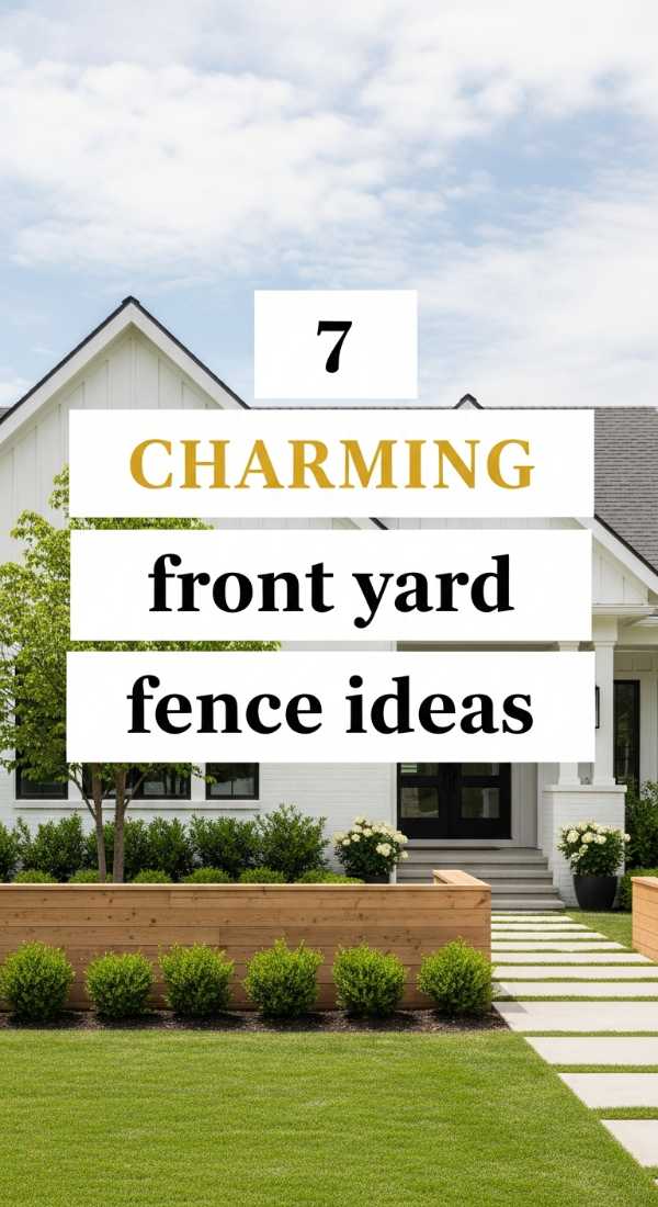 7 Charming Front Yard Fence Ideas 69f0ed8af05a6