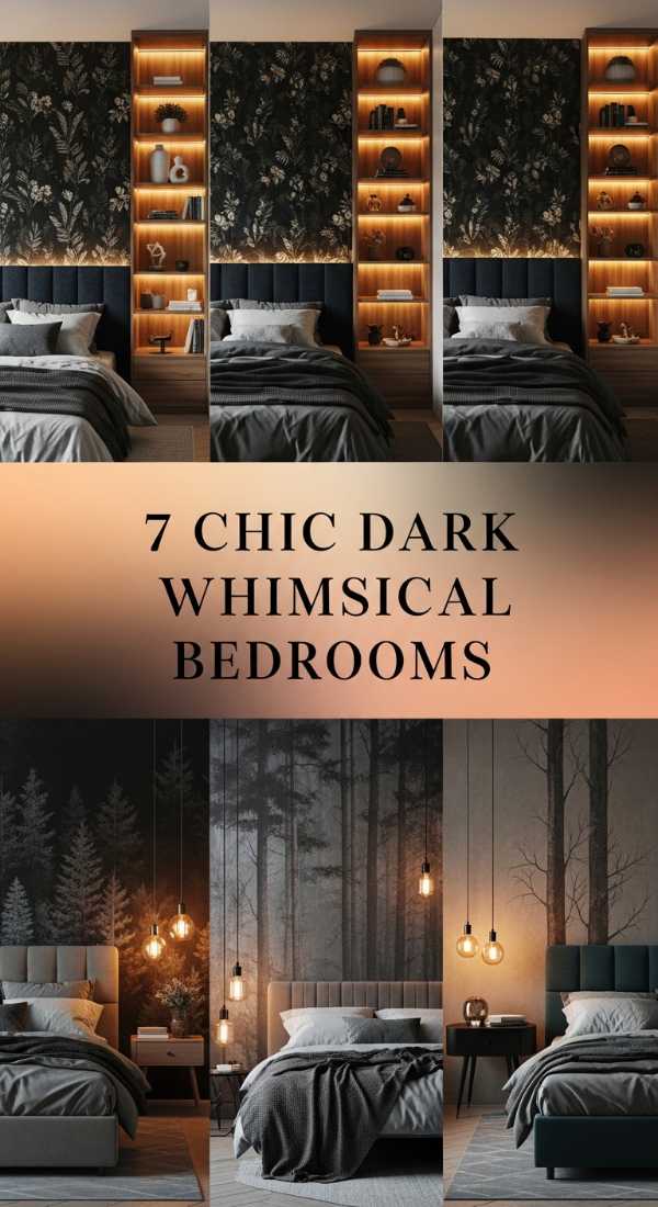 7 Chic Dark Whimsical Bedrooms 69f26b3584803