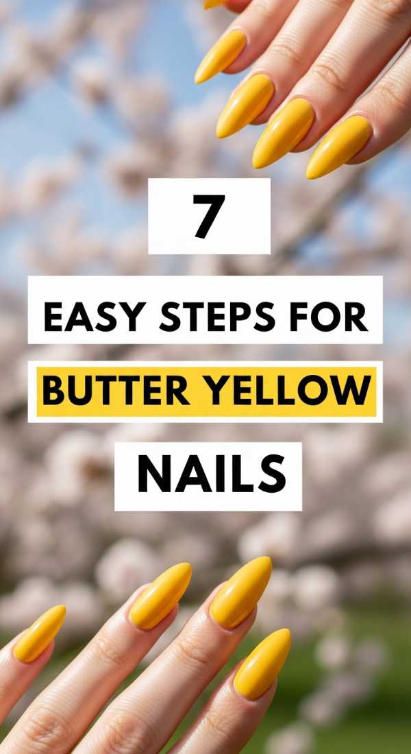 7 Easy Steps For Butter Yellow Nails 69ed0bc706b77