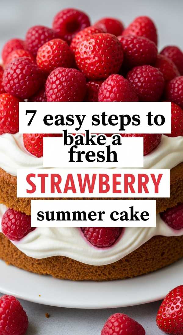 7 Easy Steps To Bake A Fresh Strawberry Summer Cake 69ef4675613f5