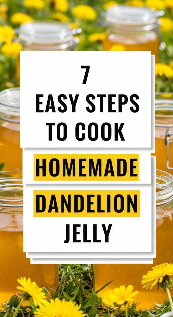 7 Easy Steps To Cook Homemade Dandelion Jelly 69e70ad46e07a