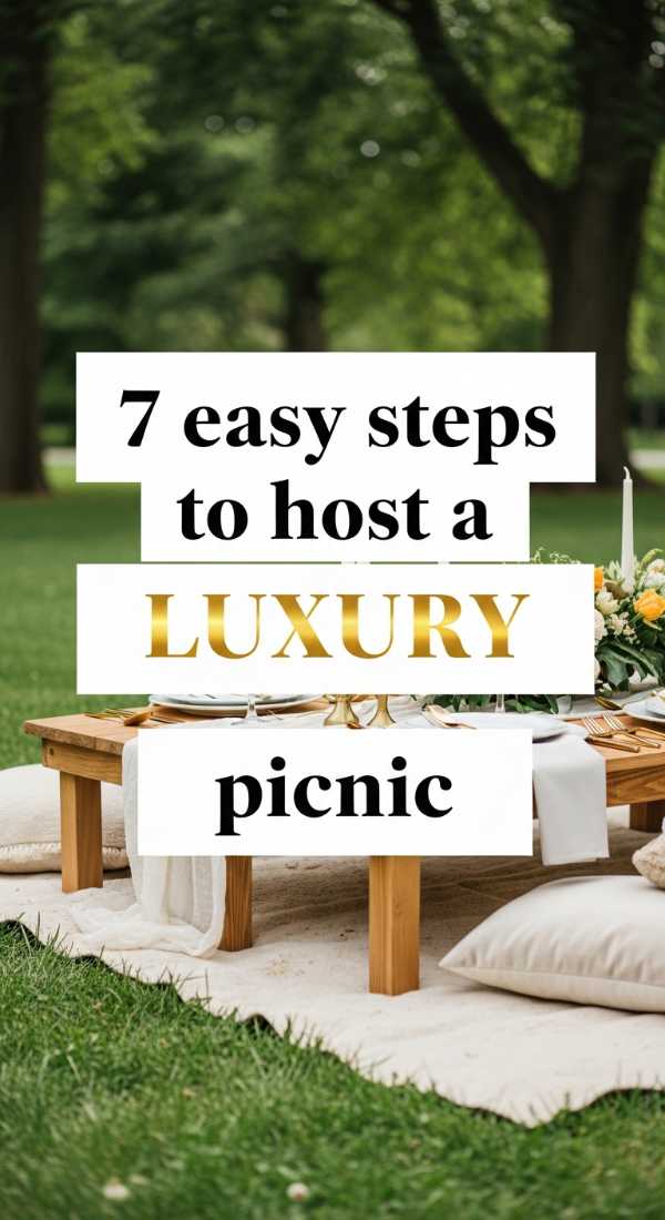 7 Easy Steps To Host A Luxury Picnic 69efae4f90c8b
