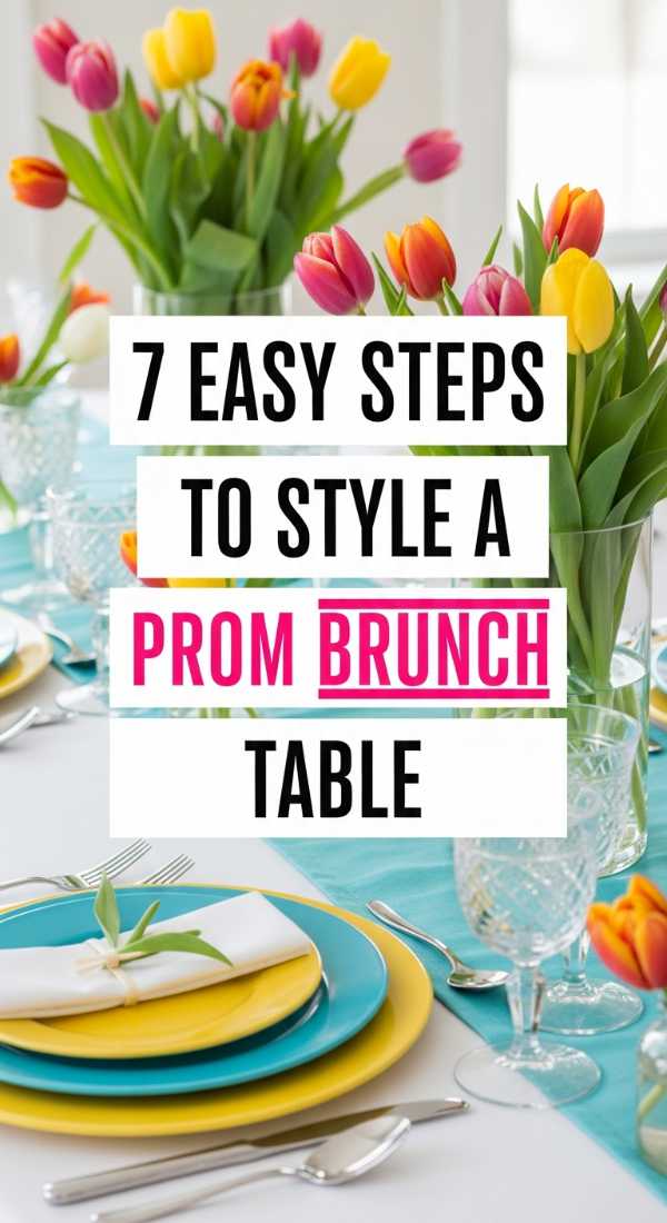 7 Easy Steps To Style A Prom Brunch Table 69efae5729808