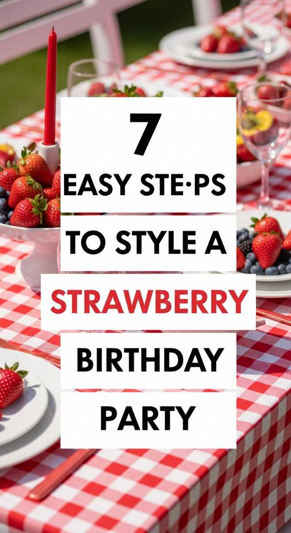 7 Easy Steps To Style A Strawberry Birthday Party 69efae4be36c3