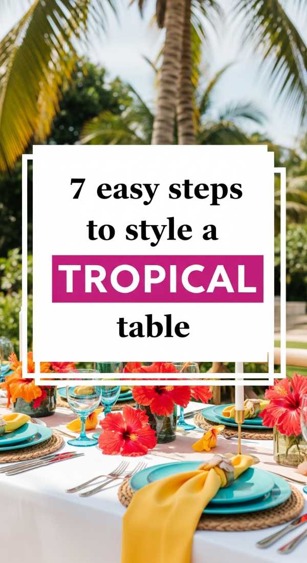 7 Easy Steps To Style A Tropical Table 69e9fe748ece3