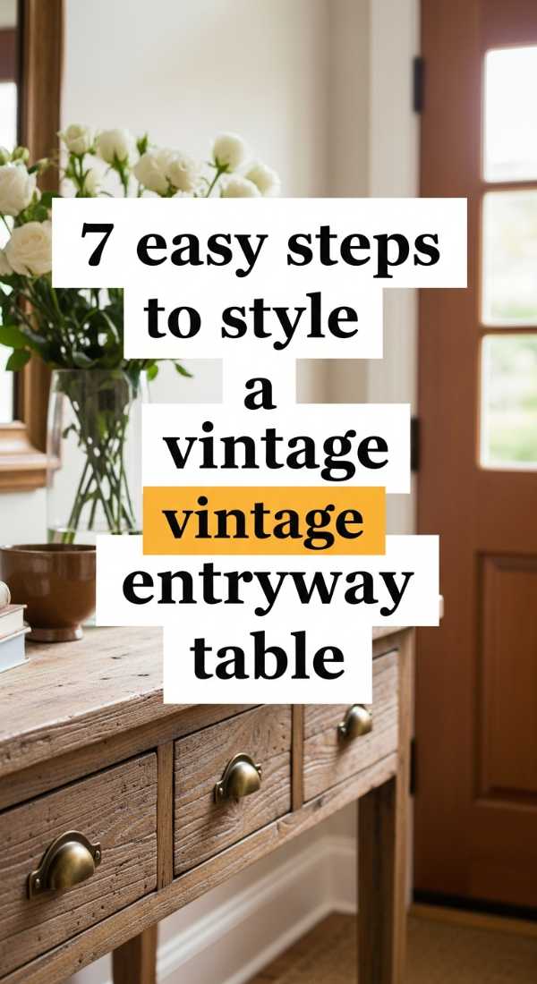7 Easy Steps To Style A Vintage Entryway Table 69e6498c28526