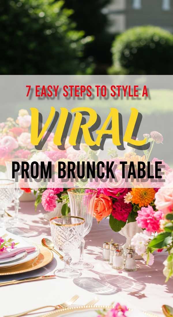 7 Easy Steps To Style A Viral Prom Brunch Table 69eb998df2f46