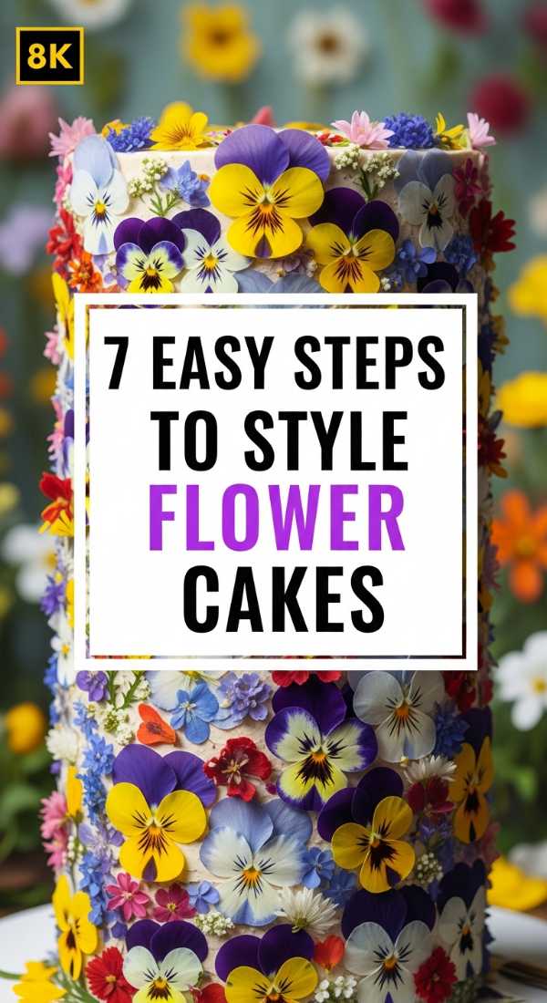 7 Easy Steps To Style Flower Cakes 69ef467b8f21e