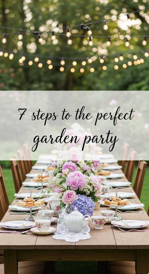 7 easy steps to the perfect aesthetic garden party