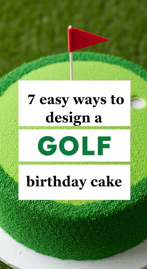 7 Easy Ways To Design A Golf Themed Birthday Cake 69ef468003e33