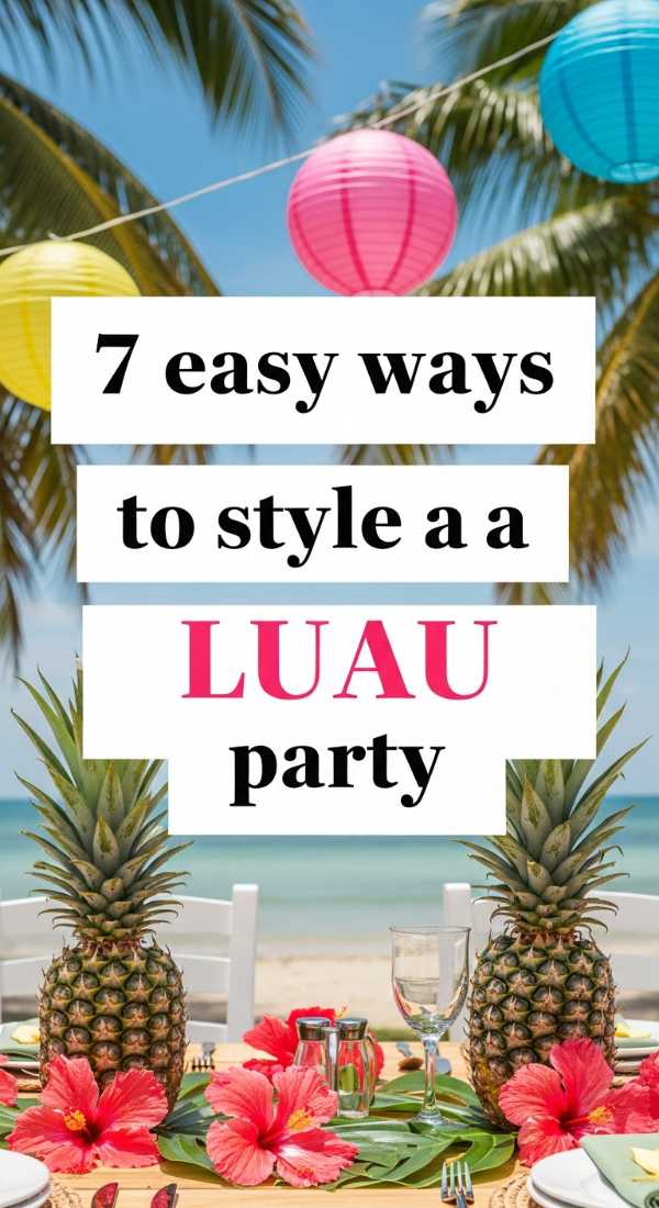 7 Easy Ways To Style A Luau Party 69eb9619edffc