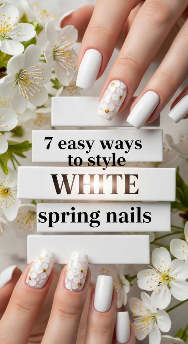 7 Easy Ways To Style White Spring Nails 69e5251c36cc3