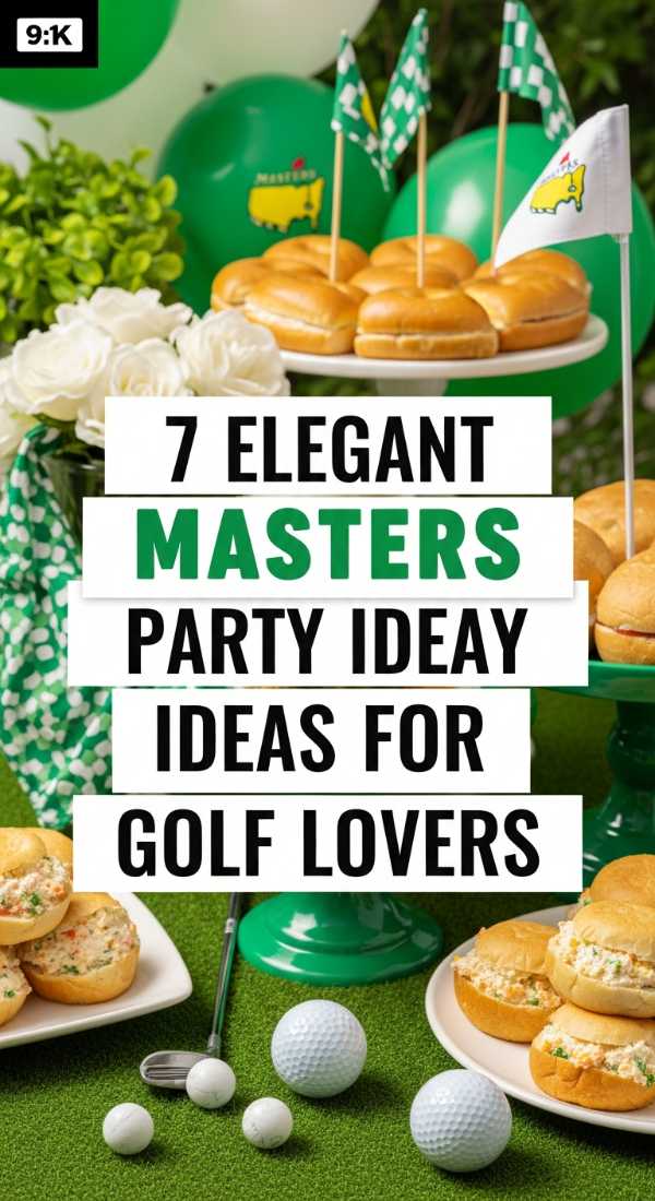 7 Elegant Masters Party Ideas For Golf Lovers 69eb9618ce723