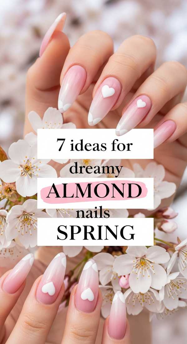 7 Ideas For Dreamy Almond Nails Spring 69ea699120725