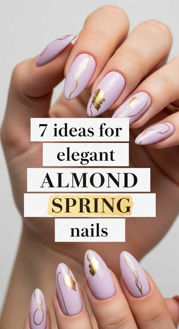 7 Ideas For Elegant Almond Spring Nails 69efb170438bb