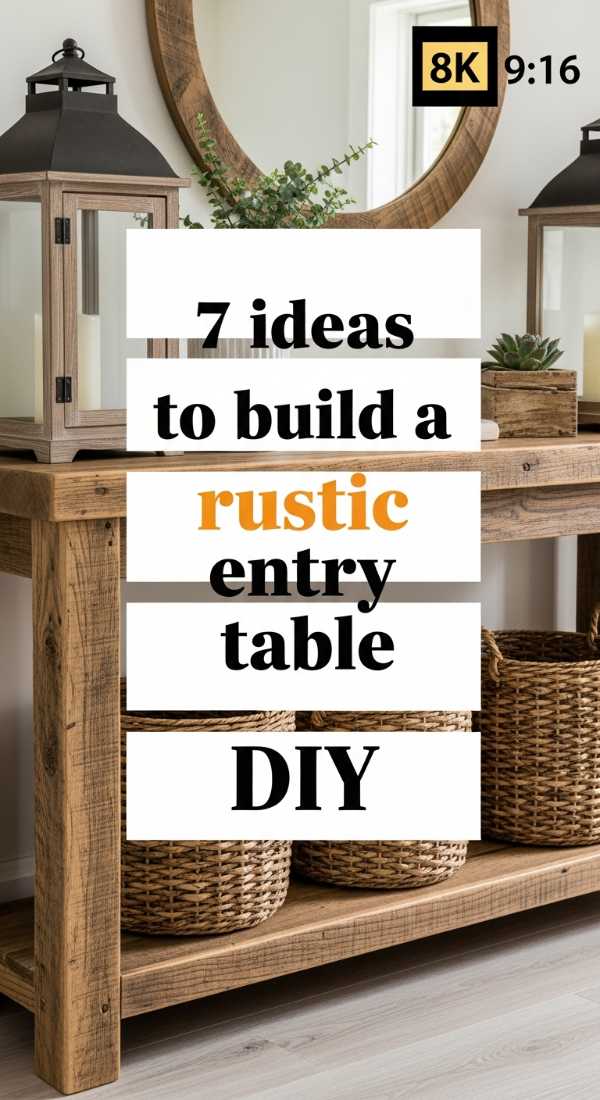 7 Ideas To Build A Rustic Entry Table Diy 69f1b1dd1de1b