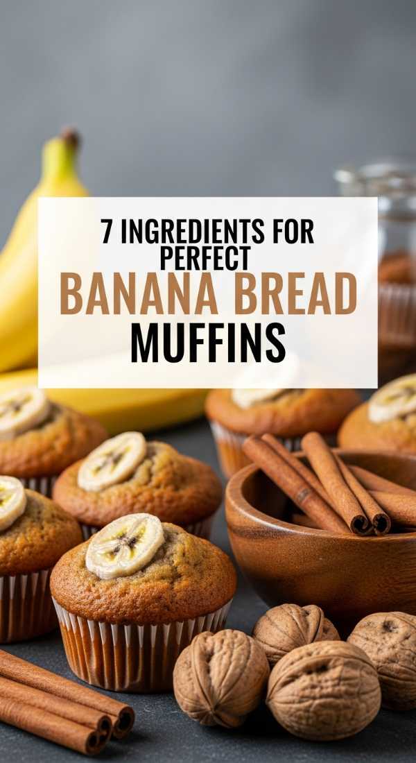 7 Ingredients For Perfect Banana Bread Muffins 69e46e4cec281