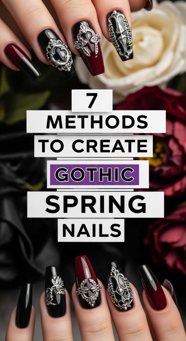 7 Methods To Create Gothic Spring Nails 69ef9551c9af9