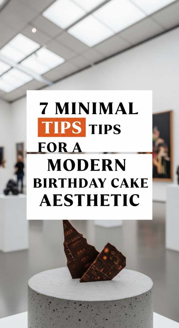 7 Minimal Tips For A Modern Birthday Cake Aesthetic 69edfa8024e9e