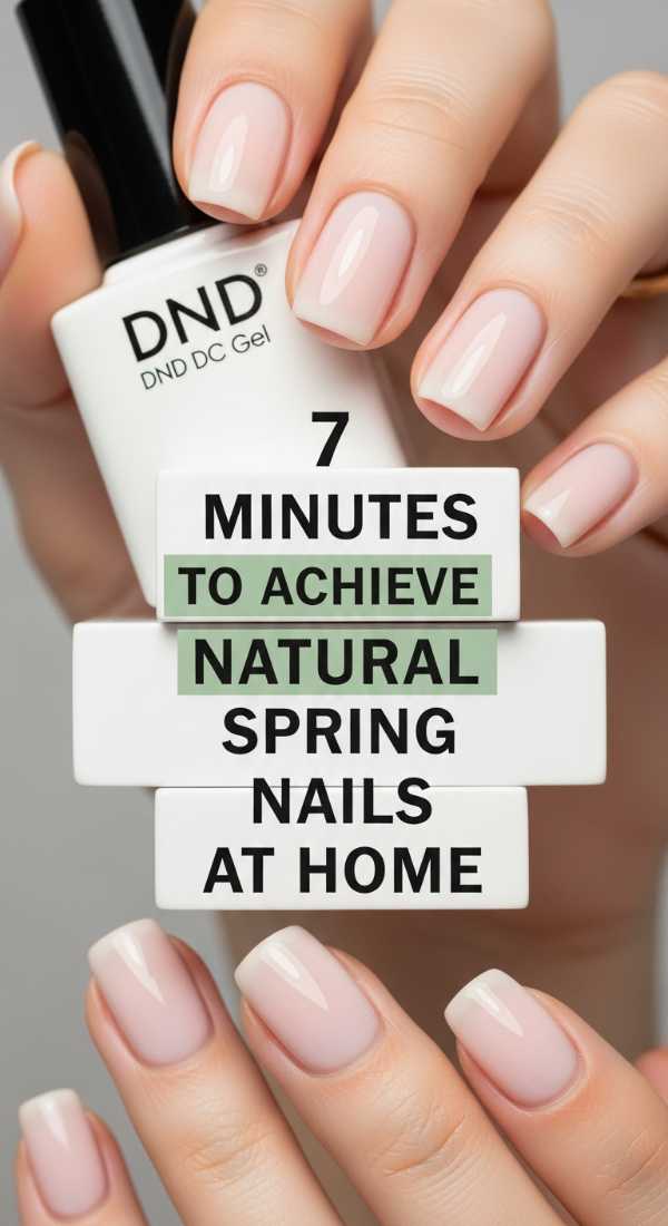 7 Minutes To Achieve Natural Spring Nails At Home 69e78043d3031