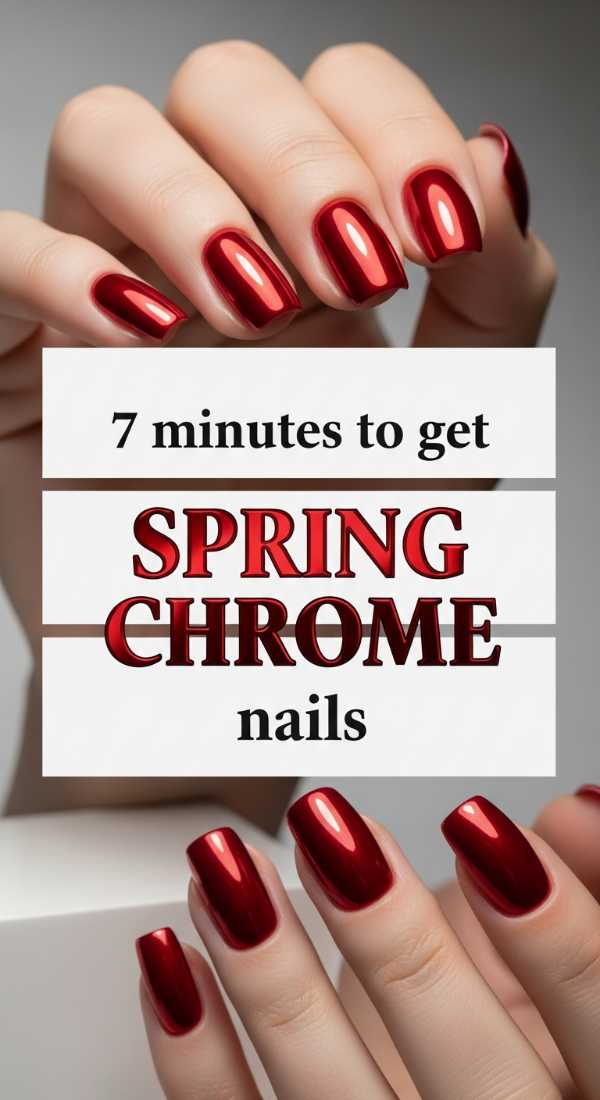 7 Minutes To Get Spring Chrome Nails 69f2f7f1b6b41