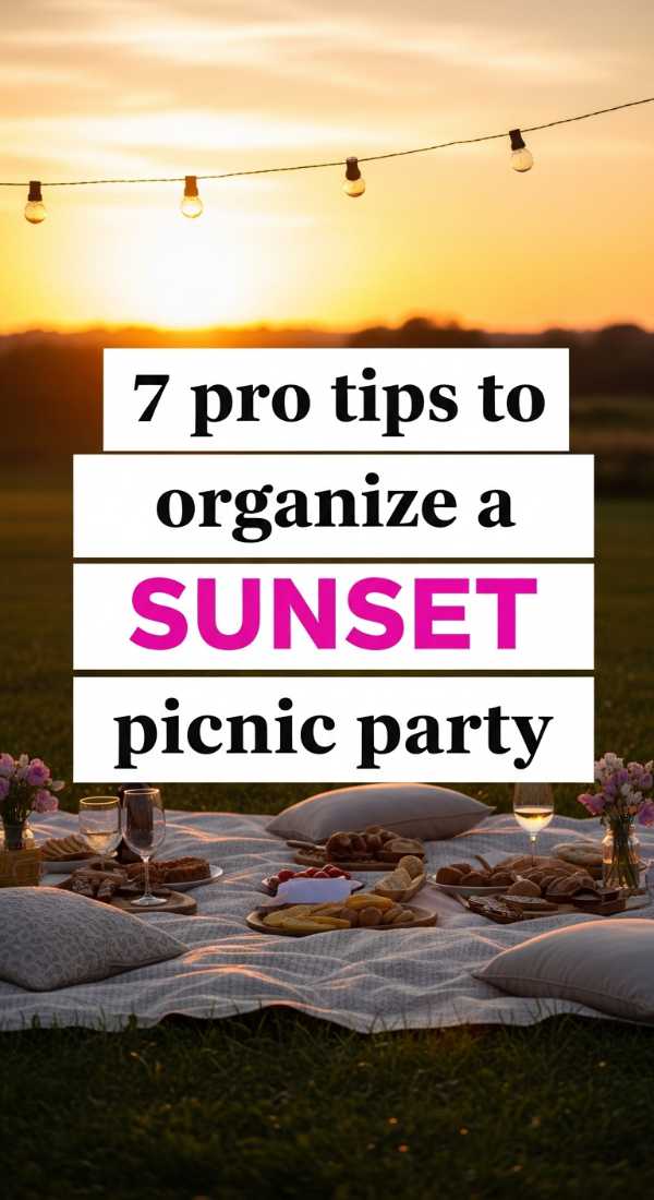 7 Pro Tips To Organize A Sunset Picnic Party 69efae50e4529
