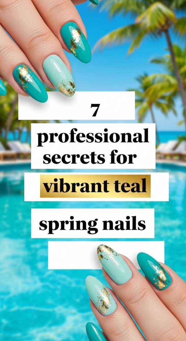 7 Professional Secrets For Vibrant Teal Spring Nails 69ed0a9ab2240