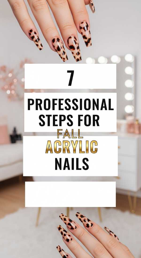 7 Professional Steps For Fall Acrylic Nails 69e5286b95333