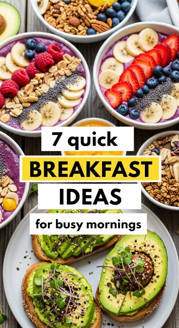 7 Quick Breakfast Ideas For Busy Mornings 69e9b55f5aa6f