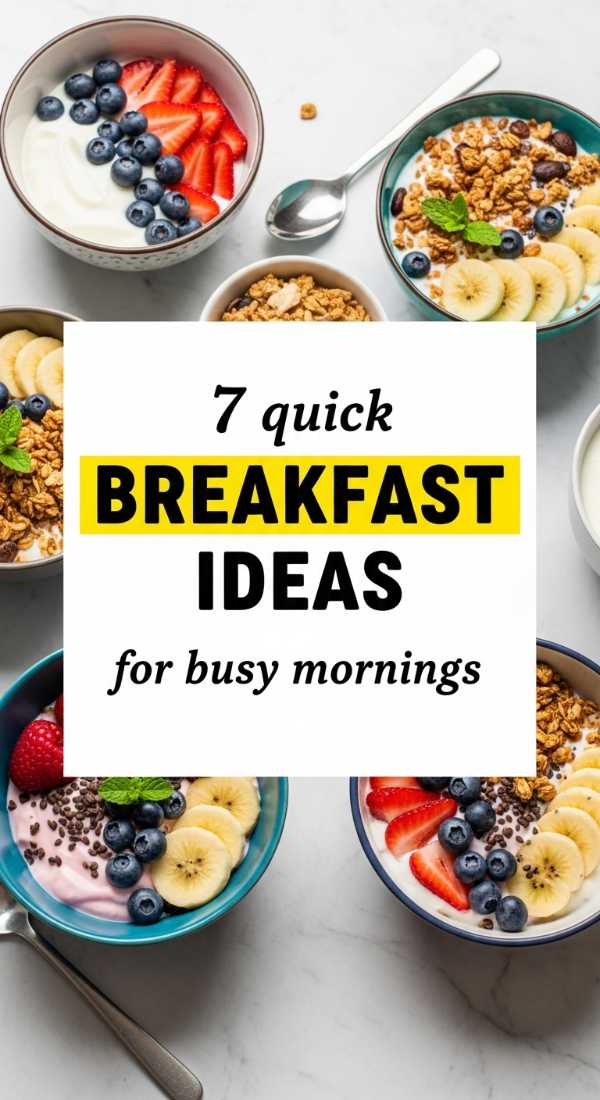 7 Quick Breakfast Ideas For Busy Mornings 69e9b56ea22f5