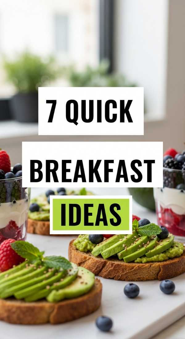 7 Quick Breakfast Ideas For Busy Mornings 69eb7fc10938d