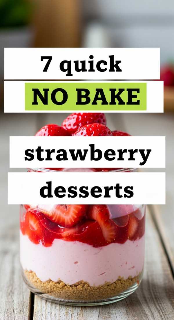 7 Quick No Bake Strawberry Desserts 69e70c044838d
