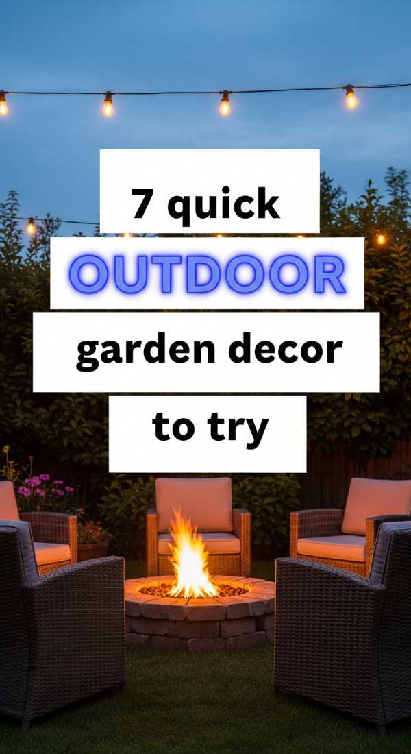 7 Quick Outdoor Garden Decor Ideas To Try 69f1b1d895590