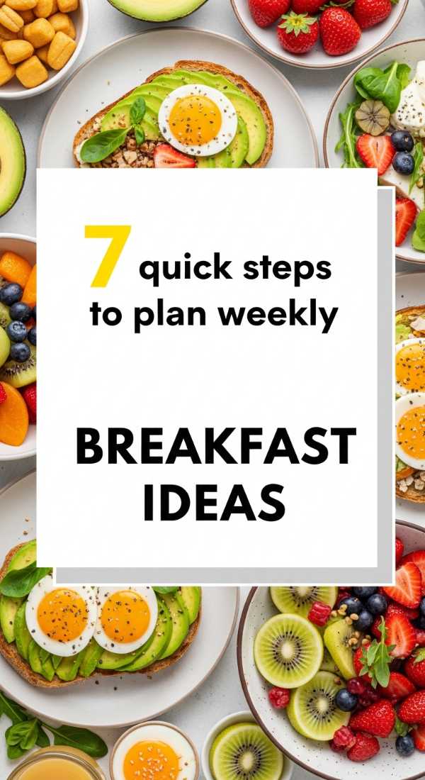 7 Quick Steps To Plan Weekly Breakfast Ideas 69eb7e0c2bb4a