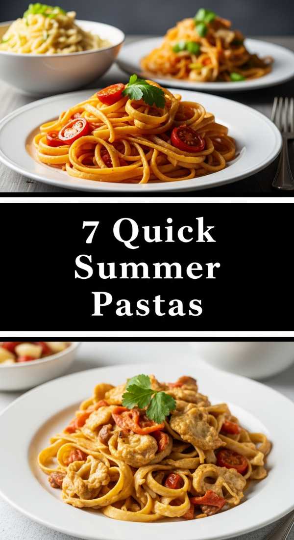 7 Quick Summer Pasta Recipes To Make 69f39445139ac