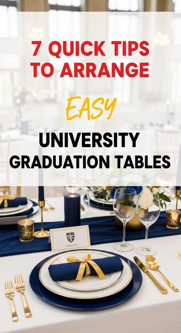 7 Quick Tips To Arrange University Graduation Party Tables 69e8f8d73be4a